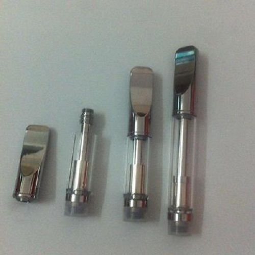 2 x CE3 2 Pyrex Glass Tank .5ml CBD Atomizer Dual Coil Reusable Cartridge