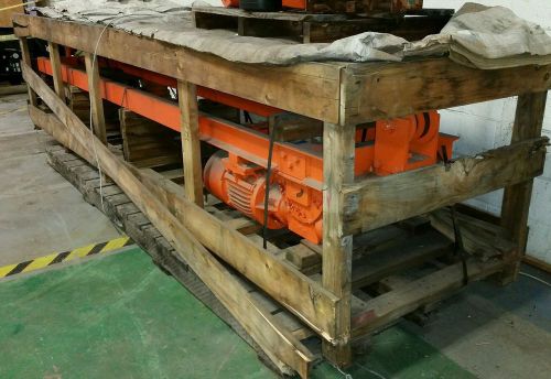 Saturn engineering 2 ton crane cable hoist  with power trolley* never used* for sale