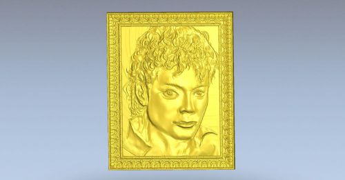 3d stl model for CNC Router mill - VECTRIC RLF ARTCAM Pano Michael Jackson