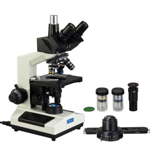 Omax led phase contrast trinocular laboratory compound 40x-2500x microscope for sale