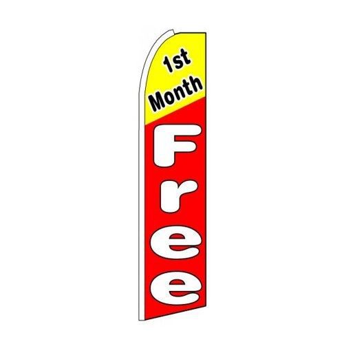 1st month free feather swooper tall flag new banner 15&#039; for sale