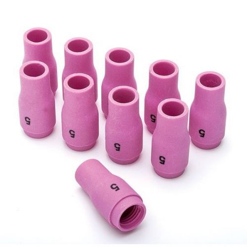 10 ceramic cup nozzles 13n09 #5 fits tig torch #9 &amp; #20 for sale