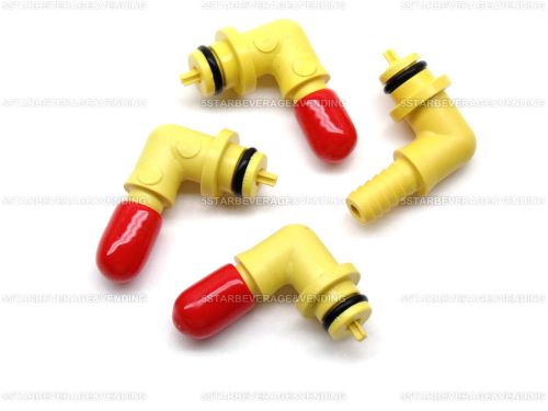 (4) SHURFLO ADVANTAGE GAS INLET FITTINGS WITH SHUTOFF PLASTIC 90 DEGREE FITTING