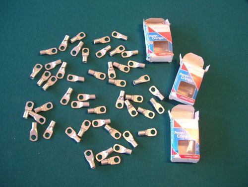 (47) - #4 COPPER 1-HOLE ELECTRICAL CRIMP LUGS - PENN-UNION BLY4C-L2