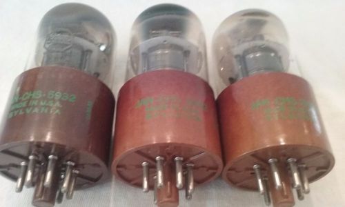 SYLVANIA   ELECTRON TUBES  JAN-CHS-5932      JANCHS5932  LOT OF 3       UNTESTED