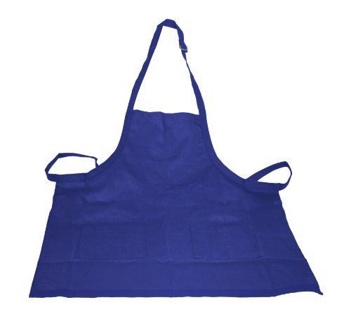 Crestware Bib Apron 2 Pocket, Navy Blue