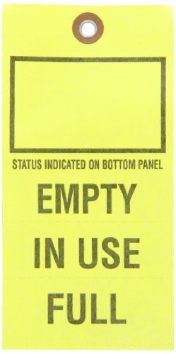 Brady  103670 6 1/4&#034; Height x 3 1/8&#034; Width, Tyvek, Black on Yellow Gas Cylinder