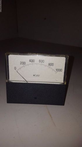 Yew DC Kilowatts Gauge, 0-1000, 302-1900-26