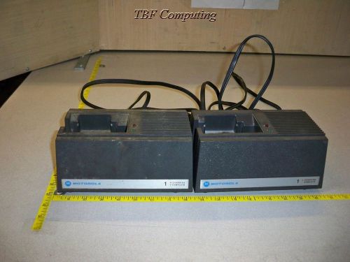 Lot of 2 Motorola NLN8858/A Single Bay Charging Station