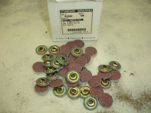 (100) 3/4&#034; Standard Abrasives A/O 36 Grit Socatt $39 522102