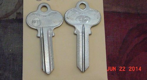 7 LOCKSMITH Original S&amp;G Sargent &amp; Greenleaf 0022 Key Blanks Vintage USA clover