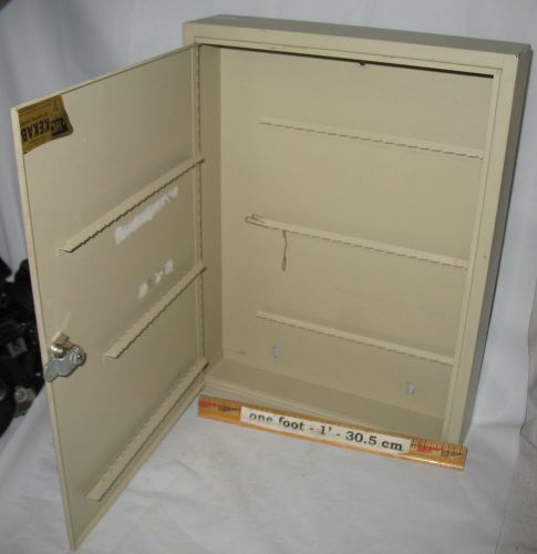 G++ Vintage STURDY STEEL 120 Key HPC LOCKING KEY CABINET of steel weighs 7.5#