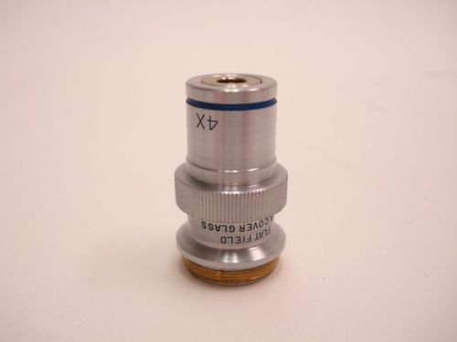 Bausch &amp; Lomb Flatfield 4x Microscope Objective