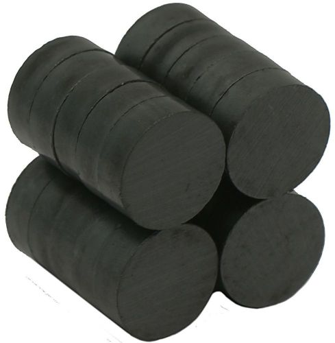 3/4&#034; X 1/4&#034; Ceramic Disc- Ceramic/Ferrite Magnet, Grade C-11