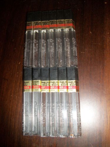 Pentel C505-HB Super Hi-Polymer Lead 12 tubes x 12 leads per tube 0.5mm