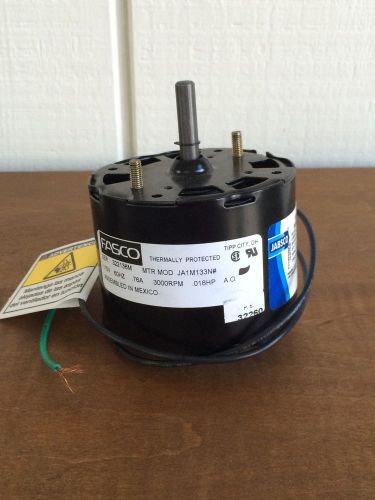 NEW~Fasco Motor 115V 60HZ .76A 3000RPM .018HP A.O. Model JA1M133N#