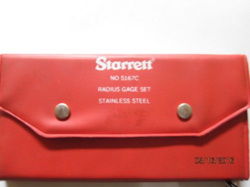 Starrett radius gage set