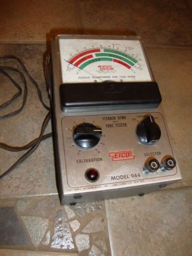 EICO Electronic Inst Co. FLYBACK Transformer YOKE TESTER Model 944