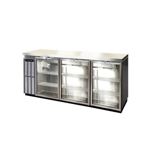 Continental Refrigerator BBC79-SS-GD Back Bar Cabinet, Refrigerated