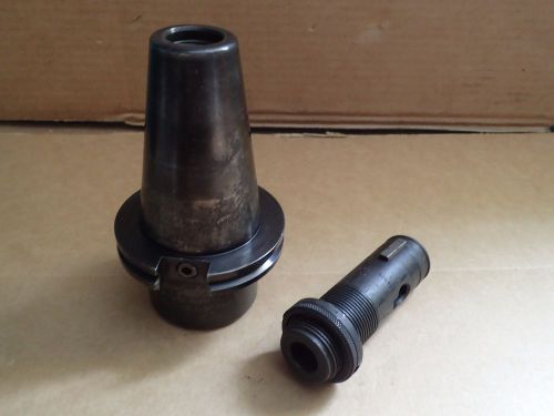 Morse Taper #2 Automotive Shank Adapter &amp; 1-3/8 CAT-50 V-Flange Tool Holder 2MT