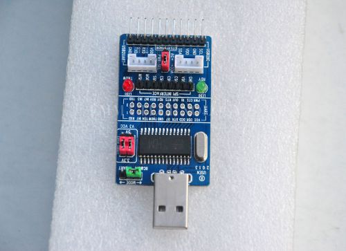 5pcs/lot ALL IN 1 USB to SPI/I2C/IIC/UART/TTL/ISP Serial Adapter