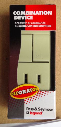 Pass &amp; Seymour TM8118-ICC Decorator 2 Single Pole Ivory - NEW