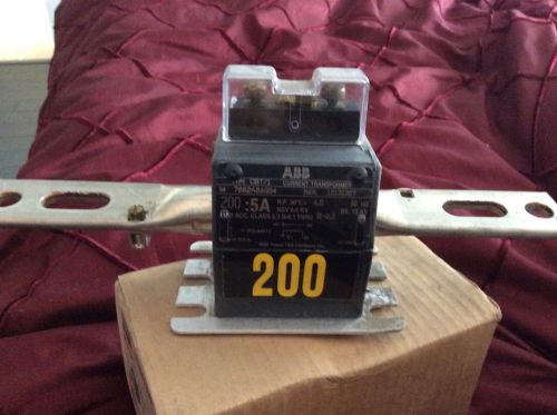 ABB CBT/1 CURRENT TRANSFORMER 200:5A 600V 10kV 60Hz 7882A86G04 NEW $89