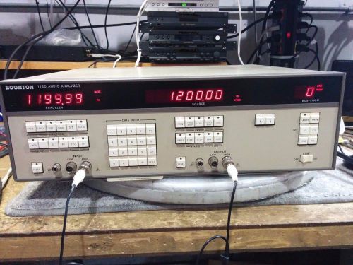 BOONTON 1120 AUDIO ANALYZER W/CALIBRATION REPORT AND ORIGINAL BOXES