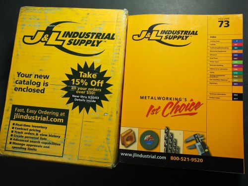 J &amp; L Industrial Supply Catalog 2 Unopened