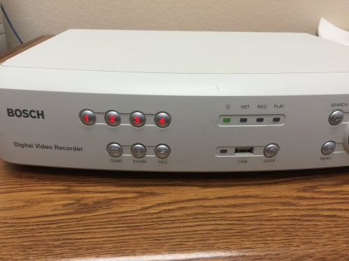 Bosch dvr4c1081 4 ch dvr, mpeg-4, 4 ch audio, 80 gb digital video recorder for sale