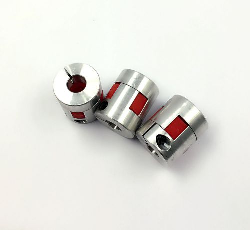 3pcs Jaw Shaft Coupling Spider Flexible Coupler 10mmx12.7mm D30L40