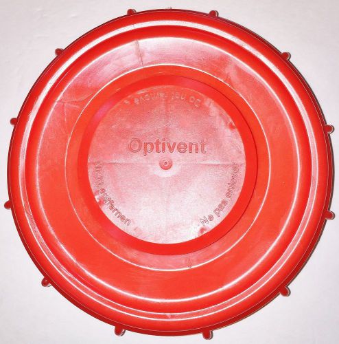 275-330 Gn IBC Tote Tank VENTED 6&#034; Cover Lid Cap Schutz Mauser &amp; Most Other RED