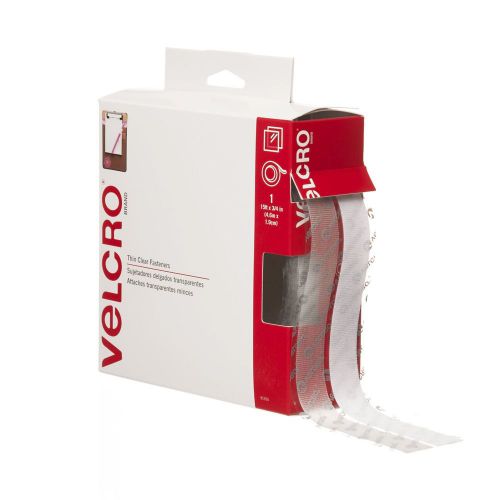 VELCRO - Sticky Back - 15&#039; x 3/4&#034; Tape - Clear