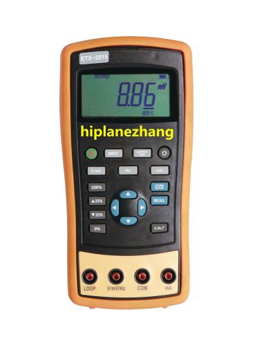 Hi-accuracy 0.02% current &amp; voltage process calibrator with frequency source for sale