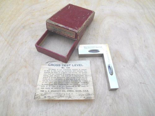 STARRETT NO. 134 CROSS TEST LEVEL , WITH BOX