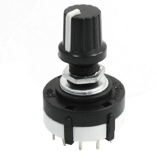 1 x 3p4t 3 pole 4 position single wafer band selector rotary switch w knob for sale