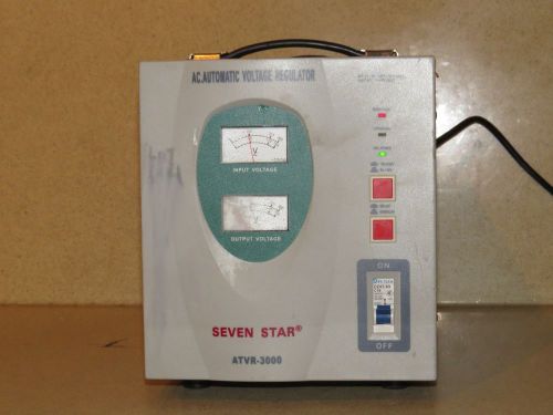 SEVEN STAR ATVR-3000 AC AUTOMATIC VOLTAGE REGULATOR MODEL ATVR-3000 (B)