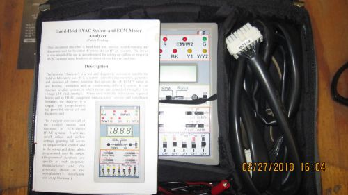 Hand Held HVAC System and ECM Motor Analyzer