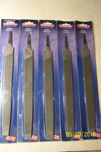 LOT OF 5- WESTWARD MILL FILES  P/N: 1NFN2 BASTARD CUT, 10 INCH, NEVER USED, NEW