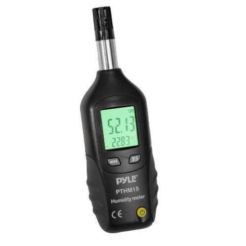 Pyle PTHM15 Mini Temperature and Humidity Meter W/Dew Point, Wet Bulb Temperatur