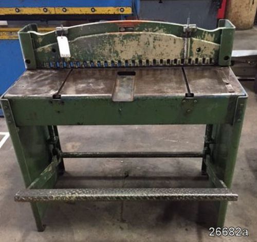 Diacro foot shear - kick shear  3&#039; x 16ga for sale