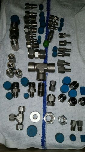 Swagelok fittings. All go. 1/2&#034; &amp; 3/8&#034; &amp; 1/4&#034; &amp; 1/8&#034;  LOOK!