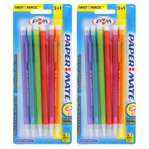 Paper Mate Sharpwriter Colors Mechanical Pencils, 0.7mm, 12/pk