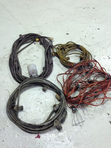 Heavy Duty Light Stringer String Electric Lot Of 4