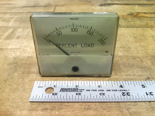 Weschler GX352 0-200 Percent Load Panel Meter