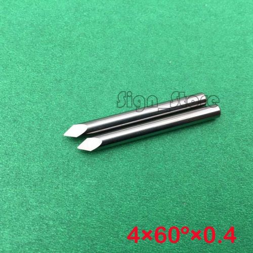 10pcs 3.175mm 60D 0.4MM Three Side Engraving Carving PVC MDF WOOD CNC Router Bit