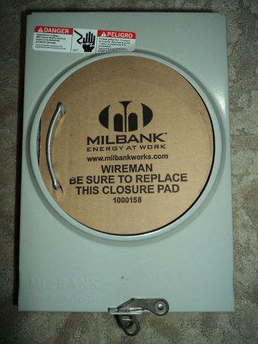 Milbank Meter Socket Series U-200 Type 3R Enclosure 200A New