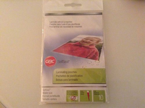 GBC Self Seal Laminating pouches Pack 10