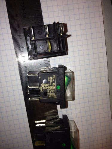 Waterproof rocker switch, 4 pin, spdt, 20 amp - 125 vac, 16 amp - 250 vac - 5 ea for sale