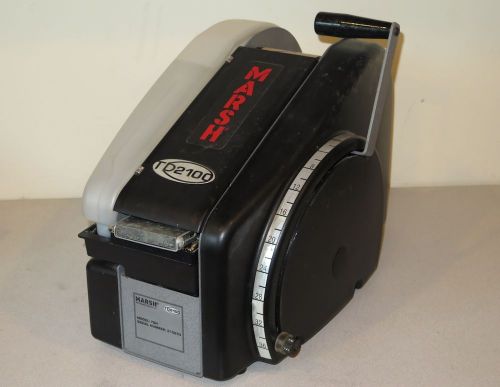 Marsh td2100 tdh manual paper gum tape dispenser - 5-36&#034; pulls - works great! for sale